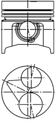Piston (40410620 KOLBENSCHMIDT)