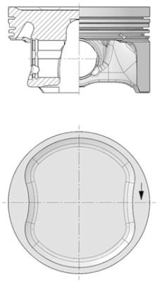 Piston (40571600 KOLBENSCHMIDT) ALFA ROMEO,CHRYSLER,FIAT,LANCIA