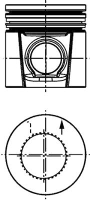 Piston (40678610 KOLBENSCHMIDT)