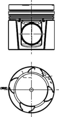 Piston (40733600 KOLBENSCHMIDT) DAF