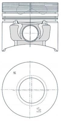 Piston (40774600 KOLBENSCHMIDT)