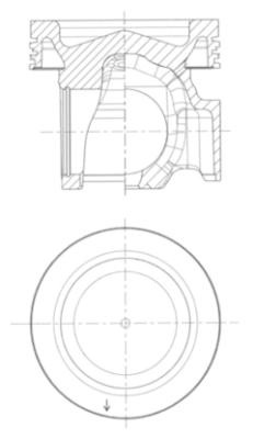 Piston (40834601 KOLBENSCHMIDT) VOLVO