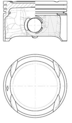 Piston (40839600 KS) SEAT,SKODA,VW