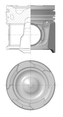 Piston (40910600 KOLBENSCHMIDT) MAN,NEOPLAN,VW