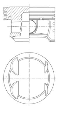 Piston (41006600 KS) OPEL,VAUXHALL