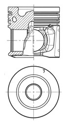 Piston (41074600 KOLBENSCHMIDT)