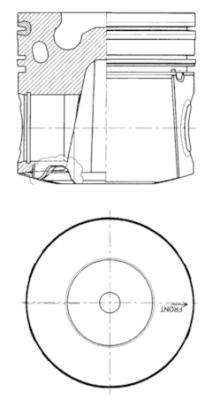 Piston (41081620 KOLBENSCHMIDT)
