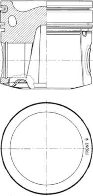 Piston (41082620 KOLBENSCHMIDT) JCB