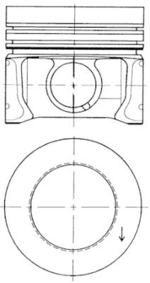 Piston (41095610 KOLBENSCHMIDT) AUDI,SEAT,SKODA,VW