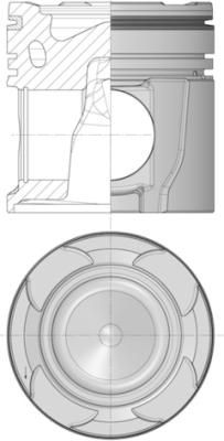 Piston (41273600 KOLBENSCHMIDT) MAN,NEOPLAN