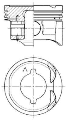 Piston (41284600 KOLBENSCHMIDT) RENAULT