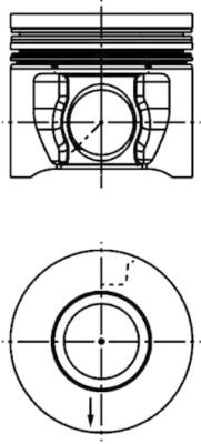 Piston (41285610 KOLBENSCHMIDT) FORD