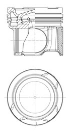 Piston (41296600 KOLBENSCHMIDT) DAF,VAN HOOL