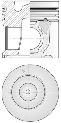 Piston (41504600 KOLBENSCHMIDT) DEUTZ-FAHR