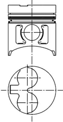 Piston (41529600 KOLBENSCHMIDT) NEW HOLLAND