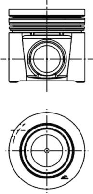 Piston (41706610 KOLBENSCHMIDT) IVECO