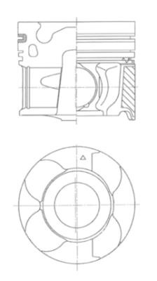 Piston (41710600 KOLBENSCHMIDT) TOYOTA