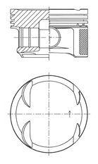 Piston (41766600 KS) MERCEDES-BENZ,MERCEDES-BENZ (BBDC)