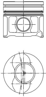 Piston (41795600 KOLBENSCHMIDT) ALFA ROMEO,FIAT,LANCIA,OPEL,SAAB,SUZUKI,VAUXHALL