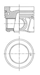 Piston (41937610 KOLBENSCHMIDT) AUDI,SEAT,SKODA,VW