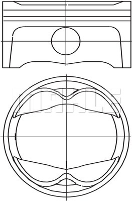 Piston (503PI00101000 MAHLE KNECHT) PORSCHE