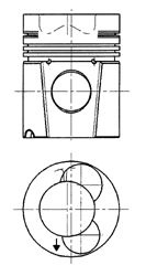 Piston (90545600 KOLBENSCHMIDT)