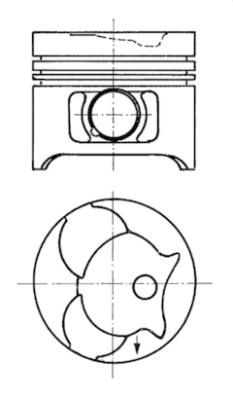 Piston (91372620 KS) MERCEDES-BENZ,MULTICAR,PUCH,SSANGYONG