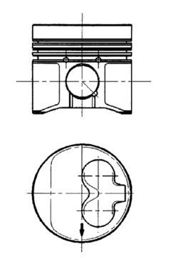 Piston (91429610 KOLBENSCHMIDT) AUDI,SEAT,VW