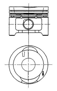 Piston (92228600 KS) SEAT,VW
