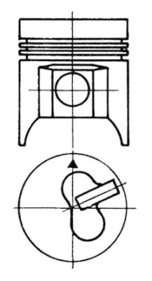 Piston (92813600 KS) FORD