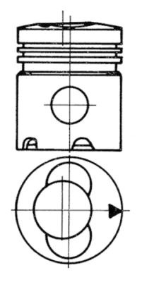 Piston (93535610 KS) DEUTZ-FAHR,KRAMER
