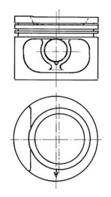 Piston (93876620 KS) AUDI,SEAT,VW