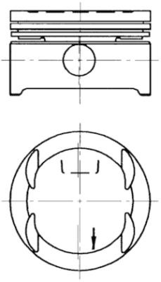 Piston (94637600 KS) CHEVROLET,HOLDEN,OPEL,VAUXHALL