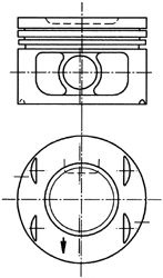 Piston (94673710 KOLBENSCHMIDT)