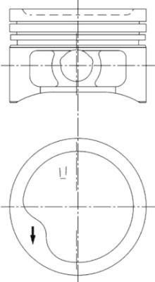 Piston (97286620 KS) BEDFORD,CHEVROLET,HOLDEN,OPEL,VAUXHALL