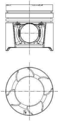 Piston (97460610 KOLBENSCHMIDT) MAN