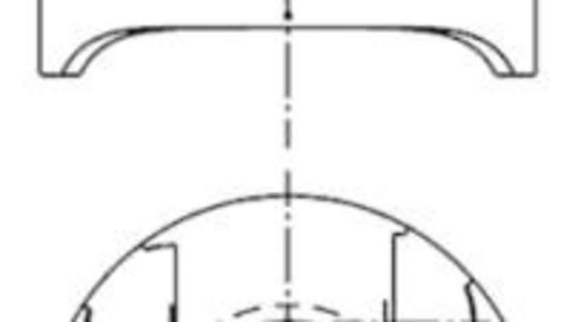 Piston (97482610 KOLBENSCHMIDT) MERCEDES-BENZ