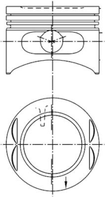 Piston (99380601 KS) FORD