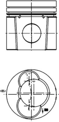 Piston (99484600 KOLBENSCHMIDT)