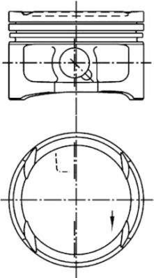 Piston (99563600 KS) SEAT,VW