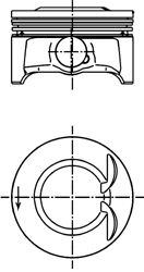 Piston (99659610 KOLBENSCHMIDT)