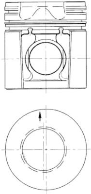 Piston (99673600 KOLBENSCHMIDT)