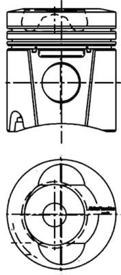 Piston (99701600 KOLBENSCHMIDT) DEUTZ-FAHR