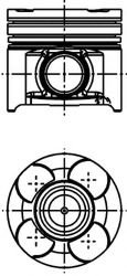 Piston ALFA ROMEO 159 (939) (2005 - 2011) KOLBENSCHMIDT 40660600 piesa NOUA