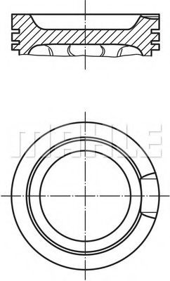 Piston AUDI A4 Avant (8E5, B6) (2001 - 2004) MAHLE ORIGINAL 033 16 01 piesa NOUA