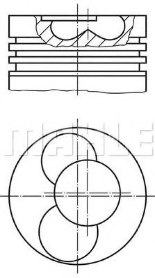 Piston AUDI A6 (4B2, C5) (1997 - 2005) MAHLE ORIGINAL 030 40 00 piesa NOUA