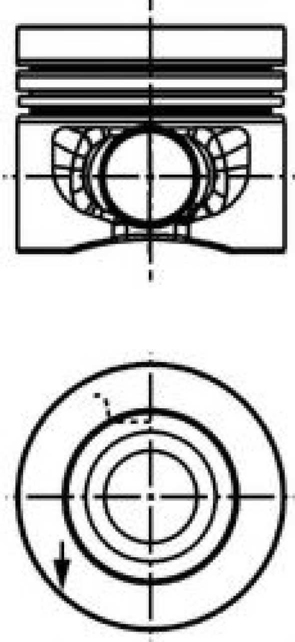 Piston AUDI Q3 (8U) (2011 - 2016) KOLBENSCHMIDT 40353610 piesa NOUA