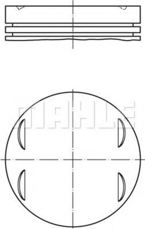 Piston BMW Seria 7 (E65, E66, E67) (2001 - 2009) MAHLE ORIGINAL 083 13 02 piesa NOUA