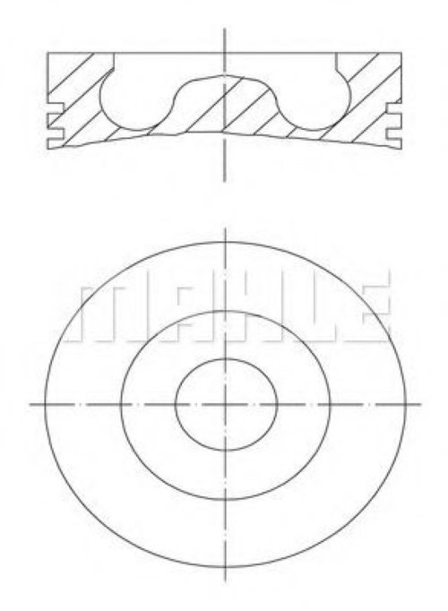 Piston BMW Seria 7 (F01, F02, F03, F04) (2008 - 2015) MAHLE ORIGINAL 081 PI 00105 001 piesa NOUA