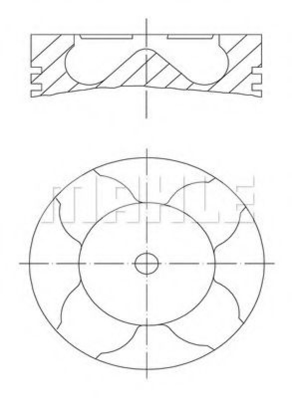 Piston BMW X3 (E83) (2004 - 2011) MAHLE ORIGINAL 081 PI 00103 002 piesa NOUA